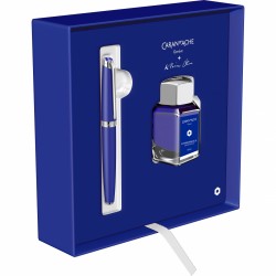 SET STILOU LEMAN 18K NIB - CALIMARA / LE KLEIN BLUE SRT