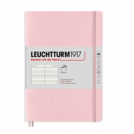 Caiet A5 Coperta Flexibila Roz PASTEL Leuchtturm1917 liniatura DICTANDO