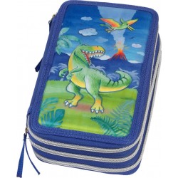 PENAR ECHIPAT 44 PIESE 3 FERMOARE DINOZAUR FABER-CASTELL