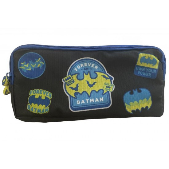 PENAR ETUI 3 FERMOARE NEGRU BATMAN PIGNA