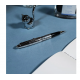 Stilou Silver Pilot varf fin penita aur alb corp argintiu
