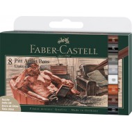 PITT ARTIST PEN SET 8 BUC CLASIC FABER-CASTELL