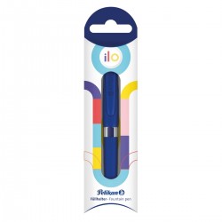 Stilou ilo, penita M, culoare albastru, blister
