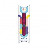 Stilou ilo, penita M, culoare rosu, blister
