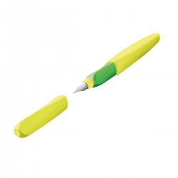 Stilou Twist, penita M, galben neon, blister