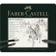 Set Pitt Monochrome Grafit 19 Buc Faber-Castell