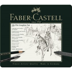 Set Pitt Monochrome Grafit 19 Buc Faber-Castell