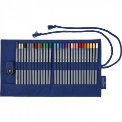 Rollup 27 Creioane Colorate Goldfaber+Accesorii Faber-Castell