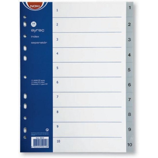 SEPARATOARE INDEX PLASTIC 1-10 NOKI SEPARATOARE INDEX PLASTIC 1-10 NOKI