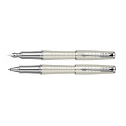 SET URBAN ROYAL STILOU + ROLLER PREMIUM PEARL METAL CHISELLED CT