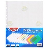 Noki File plastic Cristal A4, 75 microni, 100 buc./set, Noki