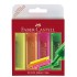 TEXTMARKER SET 4 SUPERFLUORESCENT 1546 FABER-CASTELL