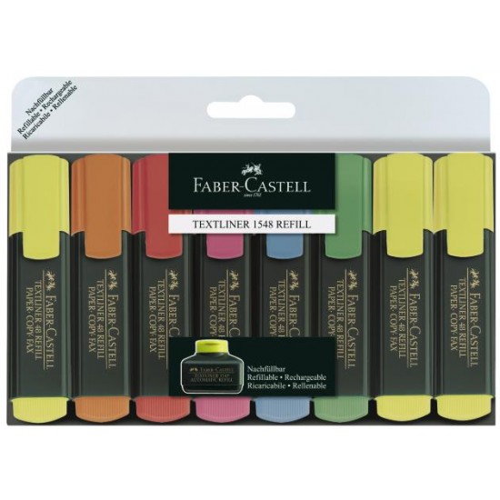 TEXTMARKER SET 8 1548 FABER-CASTELL