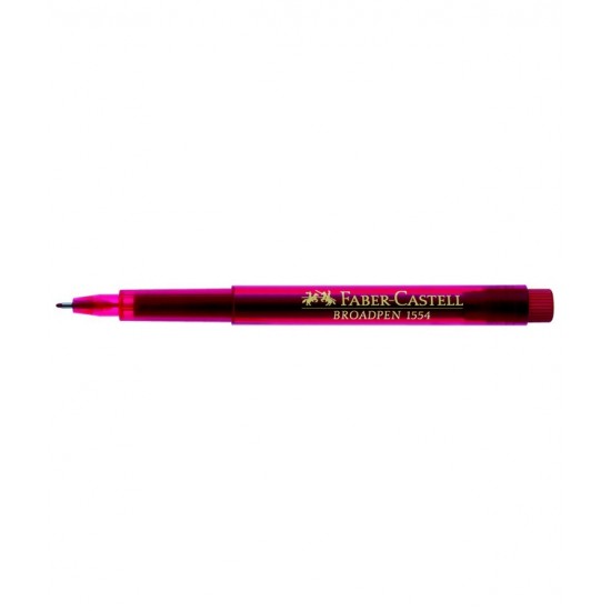 LINER 0.8MM ROSU BROADPEN 1554 FABER-CASTELL