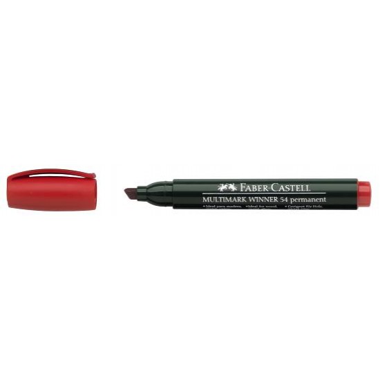 MARKER PERMANENT ROSU VARF TESIT MULTIMARK WINNER 54 FABER-CASTELL