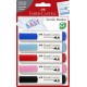 Markere Textile Blister 5 culori rosu-albastru Faber-Castell
