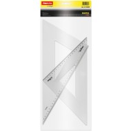 2 ECHERE 30 CM - 45° SI 60° / COLLEGE SET