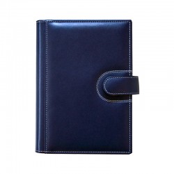 Agendă din piele Elba Blu, 15 x 21 cm