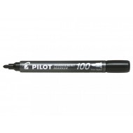 Marker permanent Pilot 100, varf rotund, negru