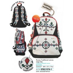 RUCSAC ETHNO CANVAS GRI-NEGRU COMP LAPTOP PIGNA