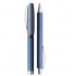 Set Cadou Stilou + Pix Essentio Aluminium Blue Faber-Castell