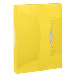 Mapa Jumbo Din Plastic Cu Elastic Vivida Esselte, Galbena