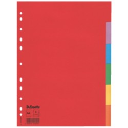 SEPARATOARE INDEX CARTON 6 CULORI ECONOMY ESSELTE