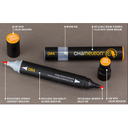 Marker Chameleon set De Luxe 20 culori+marker detalii+marker blender incolor Marker Chameleon set De Luxe 20 culori+marker detalii+marker blender incolor