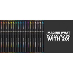 Marker Chameleon set De Luxe 20 culori+marker detalii+marker blender incolor Marker Chameleon set De Luxe 20 culori+marker detalii+marker blender incolor