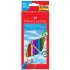 Creioane Triunghiulare cu Ascutitoare Eco Faber-Castell