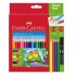 Set scolar creioane colorate triunghiulare Faber Castell