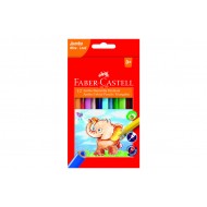 Creioane colorate Jumbo triunghiulare Faber Castell