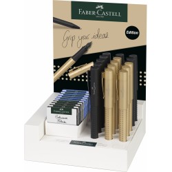 DISPLAY 15 BUC STILOU GRIP 2011 BLACK&GOLD FABER-CASTELL