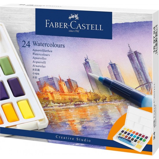 Acuarele Culori Creative Studio Faber-Castell - 24 culori