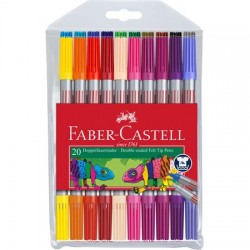 Carioci cu varf dublu Faber Castell