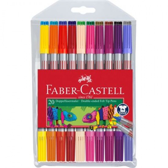 Carioci cu varf dublu Faber Castell