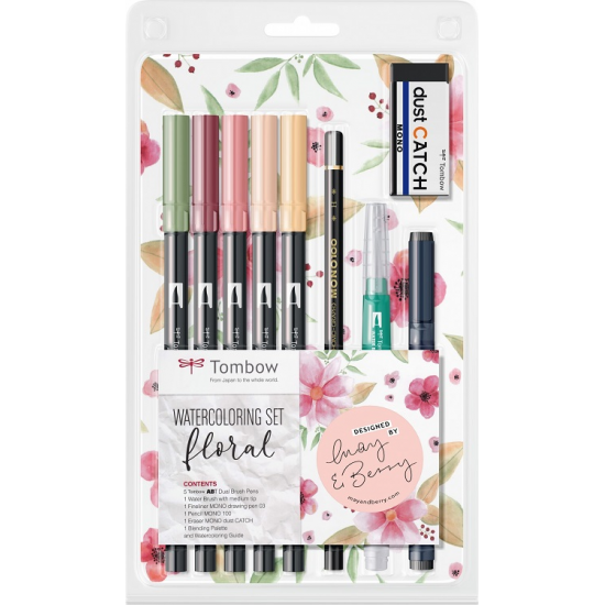 TOMBOW FLORAL SET 9 / WATERCOLORING SET FLORAL