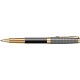 ROLLER PARKER SONNET ROYAL  CHISELLED SILVER & BLACK GT