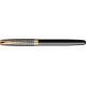 ROLLER PARKER SONNET ROYAL  CHISELLED SILVER & BLACK GT