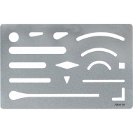 SABLON PENTRU RADIERA / METAL 9 X 6 CM