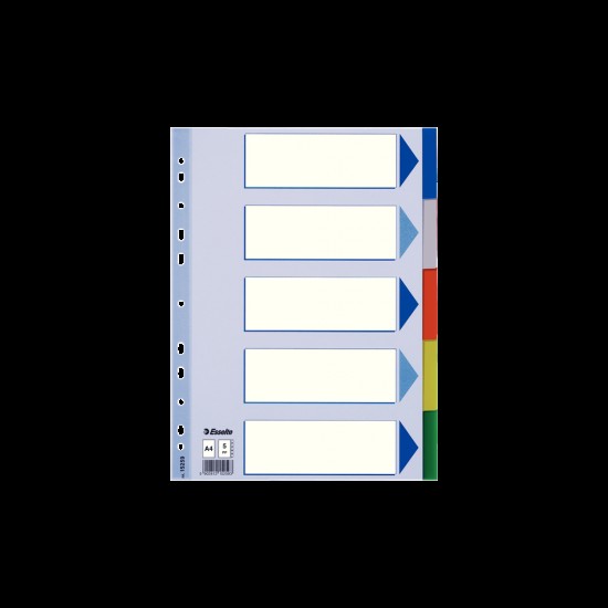 Separatoare Plastic 5 Culori ESSELTE
