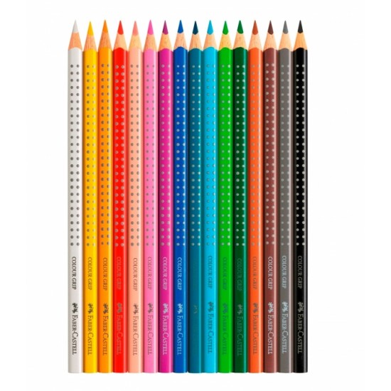 Set pentru clasa / cutie metal 300 creioane colorate Jumbo Grip Faber-Castell