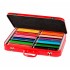 Set pentru clasa / cutie metal 144 creioane colorate Jumbo Grip Faber-Castell