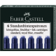 Cartuse Cerneala Mici Faber-Castell Albastru 6 buc/cutie