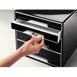 Suport eticheta pentru Suportul cu sertare Leitz WOW / Black & White, transparent