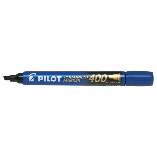 Marker permanent Pilot 400, varf tesit, albastru