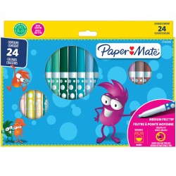 Set 24 carioci Medium felt tip Crealo PaperMate