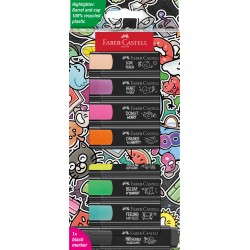 TEXTMARKER SET 8 GRAFFITI CUTIE CARTON FABER-CASTELL