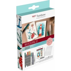 SET CALIGRAFIE SI WATERCOLORING - SET WATERCOLORING 9 PCS / WATERCOLORING SET SEASIDE